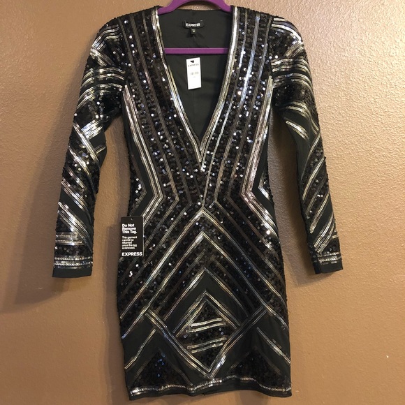 Express Sequin Dress - Picture 1 of 7